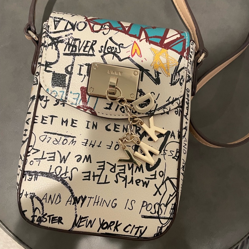 DKNY Multicolor Graffiti Crossbody Bag - Picture 2 of 5